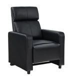 Toohey Modern Upholstered Tufted Recliner Living Room Set Black