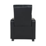 Toohey Modern Home Theater Push Back Recliner Black