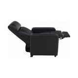 Toohey Modern Home Theater Push Back Recliner Black