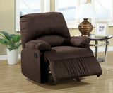 Casual Upholstered Glider Recliner