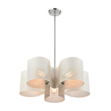 Santa Barbara 24'' Wide 5-Light Chandelier - Matte White