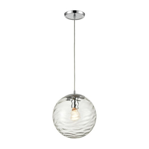 Waters Edge 10'' Wide 1-Light Mini Pendant - Polished Chrome