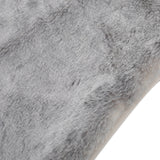 Toscana Timeless Grey Faux Fur Throw Blanket Noble House