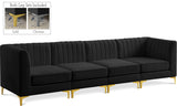 Alina Velvet Contemporary Modular Sofa