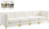 Alina Velvet Contemporary Modular Sofa