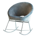 Modern Upholstered Papasan Rocking Chair