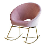 Modern Upholstered Papasan Rocking Chair