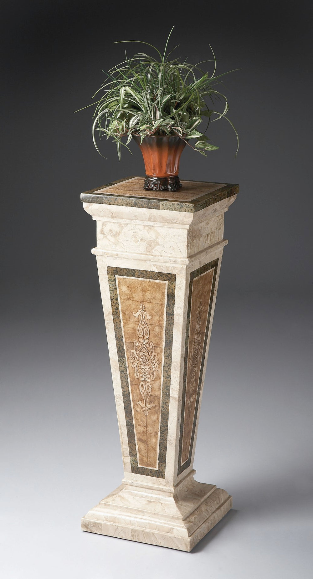 Butler Specialty Augustus Etched Fossil Stone Pedestal 6062070