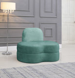 Mitzy Velvet / Engineered Wood / Foam Contemporary Mint Velvet Chair - 44" W x 31.5" D x 32" H