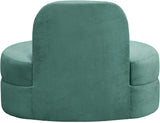 Mitzy Velvet / Engineered Wood / Foam Contemporary Mint Velvet Chair - 44" W x 31.5" D x 32" H