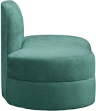 Mitzy Velvet / Engineered Wood / Foam Contemporary Mint Velvet Chair - 44" W x 31.5" D x 32" H