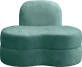 Mitzy Velvet / Engineered Wood / Foam Contemporary Mint Velvet Chair - 44" W x 31.5" D x 32" H