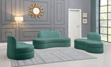 Mitzy Velvet / Engineered Wood / Foam Contemporary Mint Velvet Sofa - 80" W x 34" D x 32" H