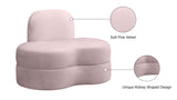 Mitzy Velvet / Engineered Wood / Foam Contemporary Pink Velvet Chair - 44" W x 31.5" D x 32" H