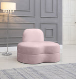 Mitzy Velvet / Engineered Wood / Foam Contemporary Pink Velvet Chair - 44" W x 31.5" D x 32" H