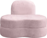 Mitzy Velvet / Engineered Wood / Foam Contemporary Pink Velvet Chair - 44" W x 31.5" D x 32" H