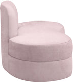 Mitzy Velvet / Engineered Wood / Foam Contemporary Pink Velvet Loveseat - 62" W x 34" D x 32" H