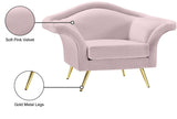 Lips Velvet / Engineered Wood / Metal / Foam Contemporary Pink Velvet Chair - 53" W x 34" D x 35" H