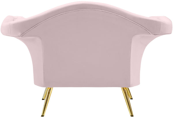 Lips Velvet / Engineered Wood / Metal / Foam Contemporary Pink Velvet Chair - 53" W x 34" D x 35" H
