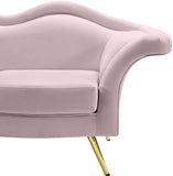 Lips Velvet / Engineered Wood / Metal / Foam Contemporary Pink Velvet Chair - 53" W x 34" D x 35" H