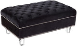 Lucas Acrylic Contemporary Ottoman