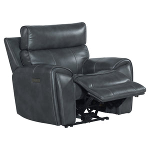 Intercon Summit Modern Dual-Power Recliner | Bolero Slate SI-RC-144DPR-SLT-C SI-RC-144DPR-SLT-C