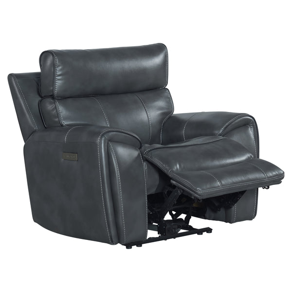 Intercon Summit Modern Dual-Power Recliner | Bolero Slate SI-RC-144DPR-SLT-C SI-RC-144DPR-SLT-C