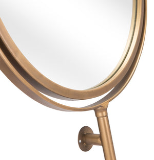 Zuo Modern Bernis Steel, Glass Modern Commercial Grade Mirror Gold Steel, Glass