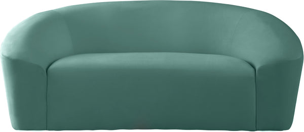 Riley Velvet / Engineered Wood / Foam Contemporary Mint Velvet Loveseat - 71" W x 35.5" D x 29.5" H