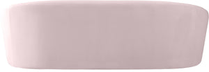 Riley Velvet / Engineered Wood / Foam Contemporary Pink Velvet Sofa - 91" W x 35.5" D x 29.5" H
