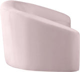 Riley Velvet / Engineered Wood / Foam Contemporary Pink Velvet Sofa - 91" W x 35.5" D x 29.5" H