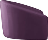 Riley Velvet / Engineered Wood / Foam Contemporary Purple Velvet Chair - 49" W x 35.5" D x 29.5" H