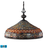 Jewelstone 20'' Wide 3-Light Chandelier - Classic Bronze