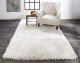 Beckley Ultra Plush 3in Shag Rug, Pearl White, 9ft - 6in x 13ft - 6in Area Rug