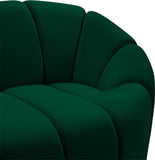 Elijah Velvet / Engineered Wood / Foam Contemporary Green Velvet Chair - 49" W x 34" D x 31" H