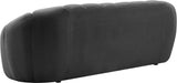 Elijah Velvet / Engineered Wood / Foam Contemporary Grey Velvet Sofa - 93.5" W x 34" D x 31" H