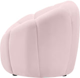 Elijah Velvet / Engineered Wood / Foam Contemporary Pink Velvet Chair - 49" W x 34" D x 31" H