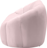 Elijah Velvet / Engineered Wood / Foam Contemporary Pink Velvet Loveseat - 71" W x 34" D x 31" H