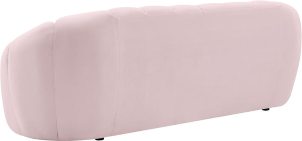 Elijah Velvet / Engineered Wood / Foam Contemporary Pink Velvet Sofa - 93.5" W x 34" D x 31" H