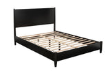 Alpine Furniture Flynn Standard King Platform Bed, Black 766BLK-07EK Black Mahogany Solids & Okoume Veneer 81 x 86 x 47