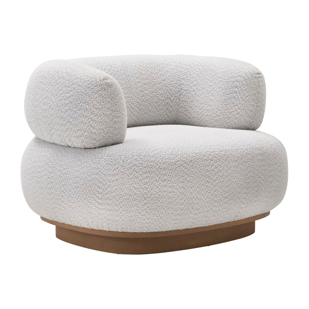 Sagebrook Home Contemporary Modern Roundback Chair, Ivory 17088-01 Ivory/beige Mdf