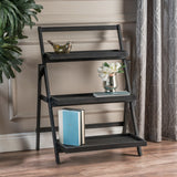 Noble House Cletus Indoor Acacia Wood Plant Stand, Dark Gray