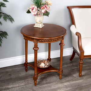 Butler Specialty Hellinger Olive Ash Round End Table 6162101