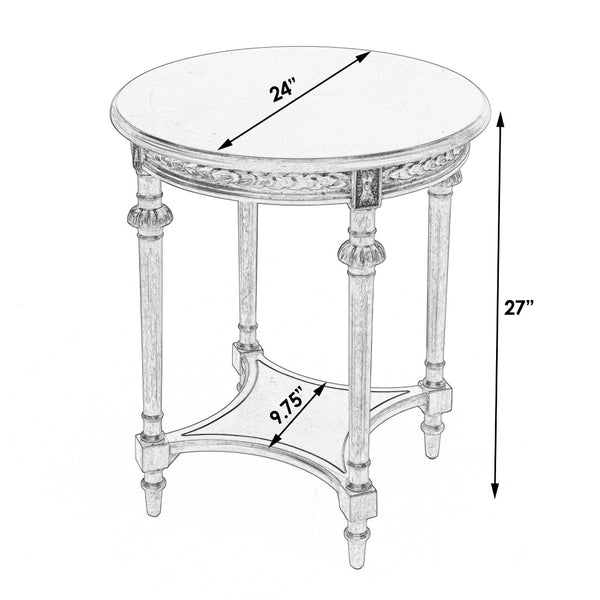 Butler Specialty Hellinger Olive Ash Round End Table 6162101