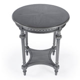 Butler Specialty Hellinger Gray Round Lamp Table 6162418