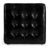 Butler Specialty Leon Black Leather Ottoman 6165034