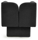 Marcel Boucle Fabric / MDF / Foam Contemporary Black Boucle Fabric Chair - 32" W x 28" D x 31.5" H