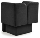 Marcel Boucle Fabric / MDF / Foam Contemporary Black Boucle Fabric Chair - 32" W x 28" D x 31.5" H