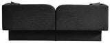 Marcel Boucle Fabric / MDF / Foam Contemporary Black Boucle Fabric Sofa - 91" W x 28" D x 32.5" H