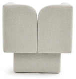 Marcel Boucle Fabric / MDF / Foam Contemporary Cream Boucle Fabric Chair - 32" W x 28" D x 31.5" H